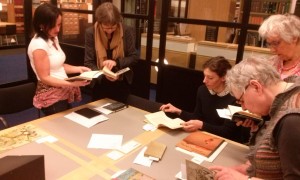 Preparing exhibition at National Library of the Netherlands AK